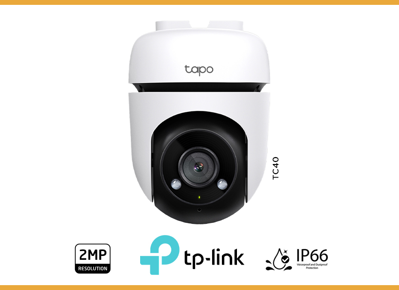 Tp-Link - Outdoor Pan/Tilt Security WiFi Camera TC40